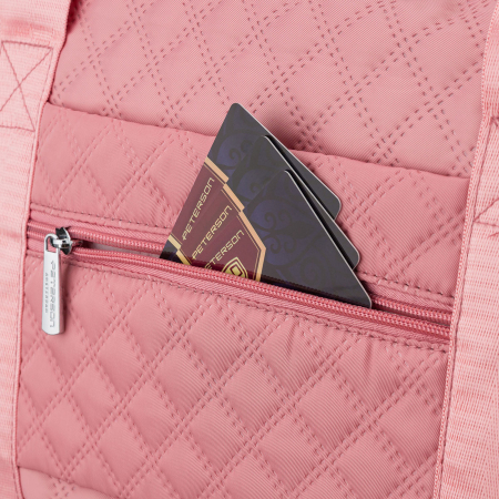 Geantă de antrenament din poliester roz, cu mânere confortabile - Peterson PTR-PTN PIK-02-8595 PINK [16]