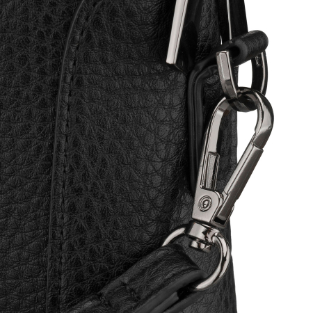 Geantă bărbătească clasică, neagră, din piele ecologică, cu fermoar - Rovicky PTR-R-SDR-01-1631 BLACK [6]