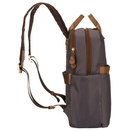 Rucsac gri din nylon pentru oraș, pentru femei - Peterson PTR-PTN JN-08-0030 GRAY [6]