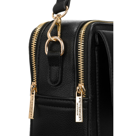 Geantă de damă neagră, urbană, din piele ecologică - Peterson PTN TOR-ALE-21 BLACK [8]