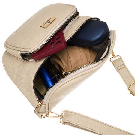 Geantă elegantă de damă din piele ecologică tip borseta - Peterson PTR-PTN MIS-05-5067 BEIG [9]