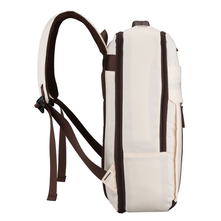 Rucsac de călătorie bej din poliester cu buzunar pentru laptop - Peterson [2]
