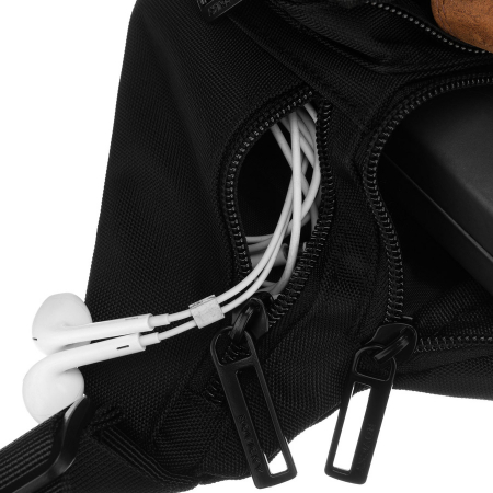 Borsetă sport bărbătească neagră, cu șase buzunare suplimentare - Rovicky PTR-R-73213-1670 BLACK [8]