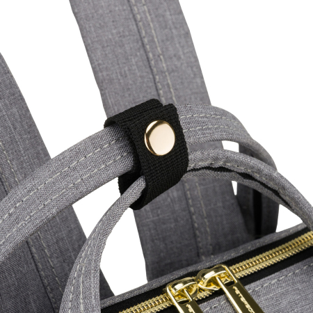 Rucsac gri pentru femei din poliester cu fermoar sigur - Peterson PTR-PTN ALFA GRAY [13]