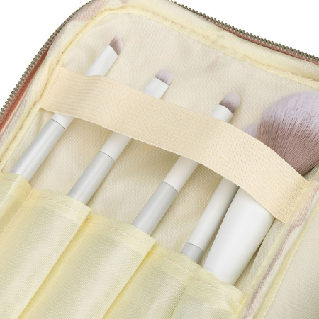 Geantă cosmetică roz, din material sintetic matlasat, cu închidere cu fermoar - Peterson PTR-PTN KOS-DA-11-3231 P [8]