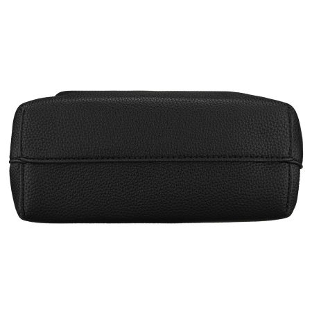 Geantă de damă tip messenger din piele ecologică neagră cu buzunar exterior - Peterson PTR-PTN TOR-ALE-28 BLACK [6]