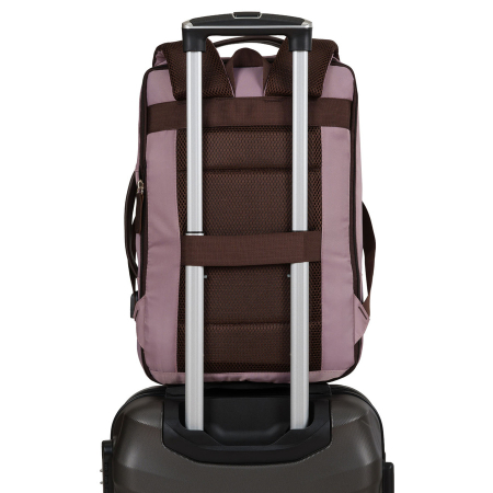 Rucsac de călătorie roz din poliester cu port USB - Peterson [8]