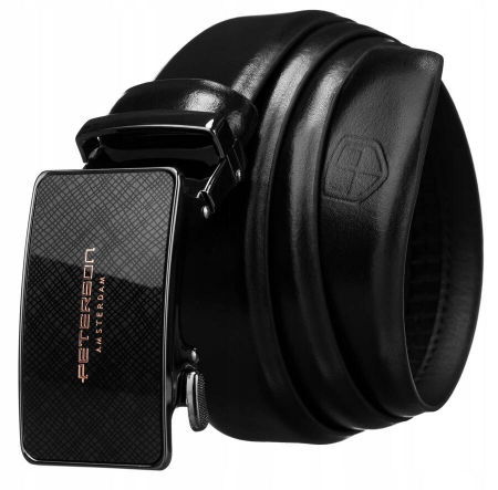  Paski - Curea barbati din piele naturala Peterson PTR-PTN A001 BL