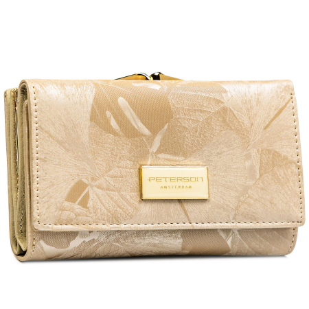 Portofel din piele pentru femei Peterson PTR-PTN PS108-MLF BEIGE [1]