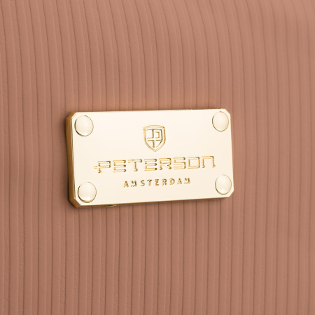 Geantă cosmetică cu un singur compartiment, din material sintetic, de culoare bej, prevăzută cu un mâner practic - Peterson PTR-PTN KOS-DA-10P BEIGE [3]