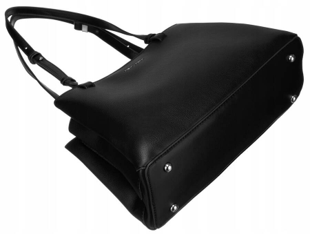 Geanta de dama clasica din piele ecologica - David Jones PTR-CM6533 BL [8]