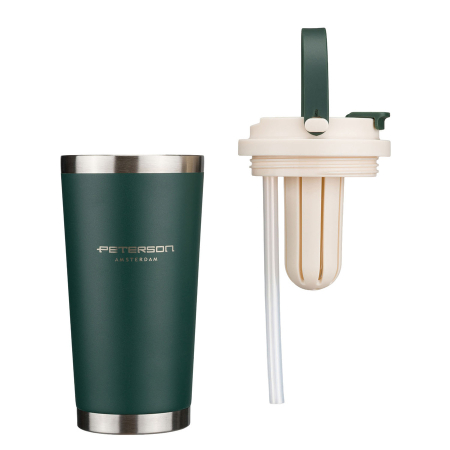 Cană termică verde din oțel inoxidabil cu o capacitate de 560 ml - Peterson [5]