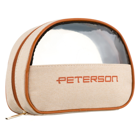  Cosmetic & Toiletry Bags - Geantă cosmetică din material sintetic bej și maro, cu panou transparent și închidere cu fermoar - Peterson PTR-PTN KOS-DA-17-3514 B