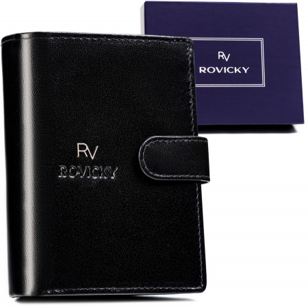 Portofele Barbati - Portofel barbati din piele naturala Rovicky PTR-RV-7680272-IL-L-BCA-