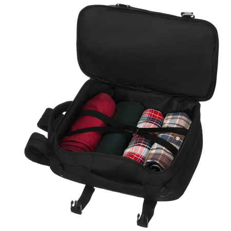 Rucsac de călătorie negru din poliester cu două compartimente, perfect pentru bagajul de mână - Peterson PTN GAWRON-6-9621 BL [13]