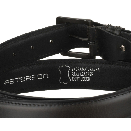 Curea bărbătească din piele neagră cu cataramă clasică - Peterson PTR-PTN LTP-32 [5]