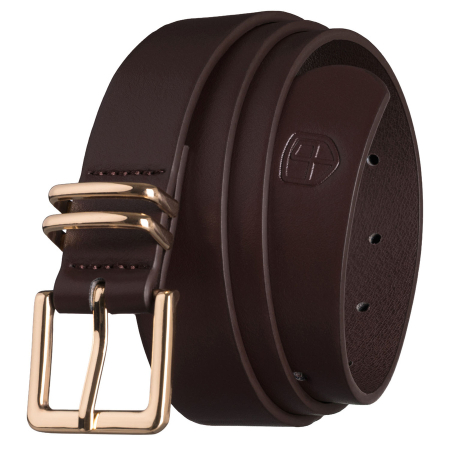  Belts - Curea de damă îngustă, maro, din piele ecologică - Peterson PTR-PTN STU-19G1