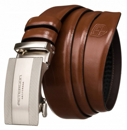  Belts - Curea pentru barbati din piele naturala Peterson PTR-PTN A007-85 BRO