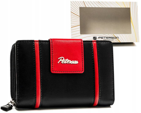 Portofele Dama - Portofel dama din piele naturala Peterson PTR-PTN KA-27-9634 BL