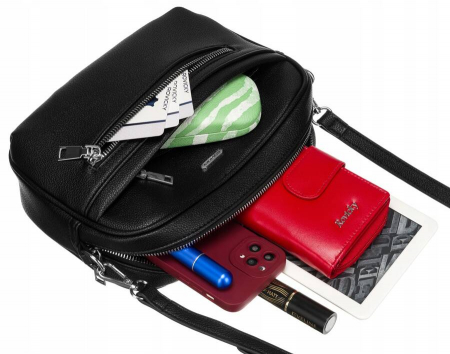 Geanta messenger dama din piele ecologica - Rovicky PTR-R-074-01-0515 BL [6]