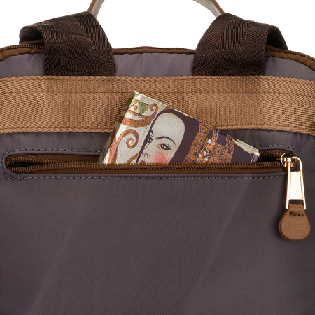 Rucsac gri pentru femei cu bretele reglabile și închidere cu fermoar - Peterson PTR-PTN JN-09-0085 GRAY [14]