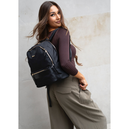 Rucsac urban pentru femei, din poliester negru, cu bretele reglabile - Peterson PTR-PTN JN-11-0146 BLACK [2]