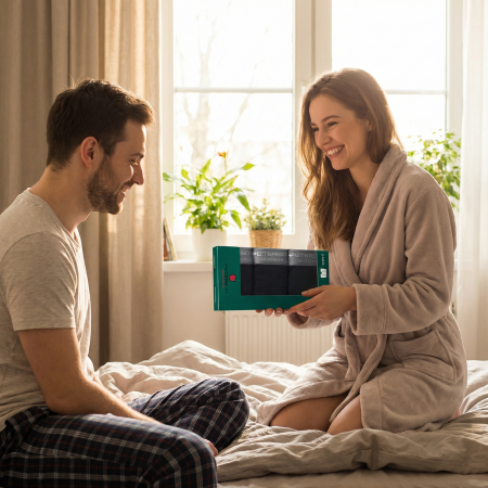 Set de 3 boxeri bărbătești din bumbac, mărimea L, negri - Peterson PTR-PTN MY-3-B01L-BL [12]