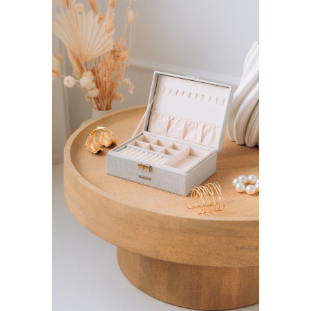 Cutie de bijuterii din argint cu cheie și zăvor - Peterson PTR-PTN SZK-11-5943 SILV [2]