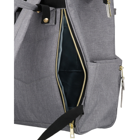 Rucsac gri pentru femei din poliester cu fermoar sigur - Peterson PTR-PTN ALFA GRAY [10]