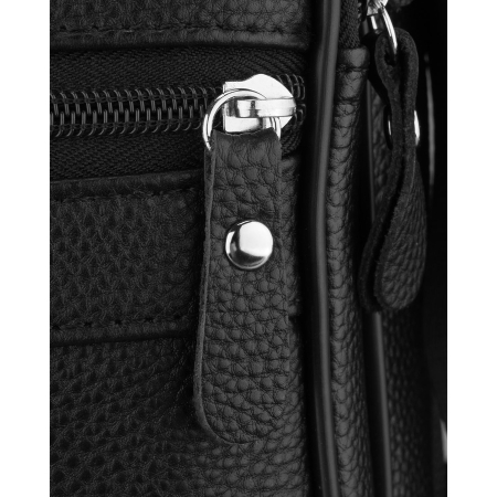 Geantă bărbătească din piele naturală de culoare neagră - Rovicky PTR-R-ST7-01-7571-BLACK [6]