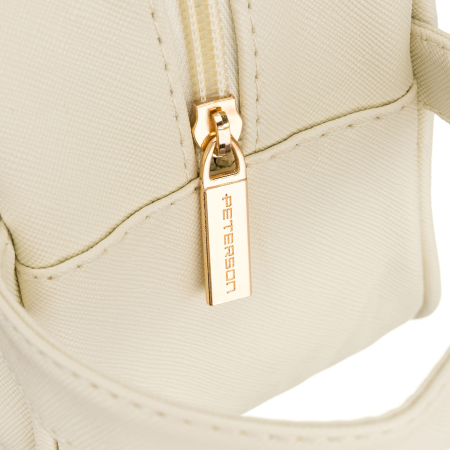 Geantă cosmetică din material sintetic ecru cu panou transparent - Peterson PTR-PTN KOS-DA-21 ECRU [5]