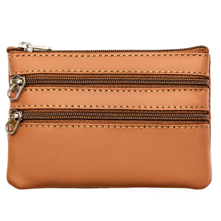Accesorii Dama - Husa pentru chei din piele de culoare maro deschis PTR-34800-ACL-1190 TAN&F