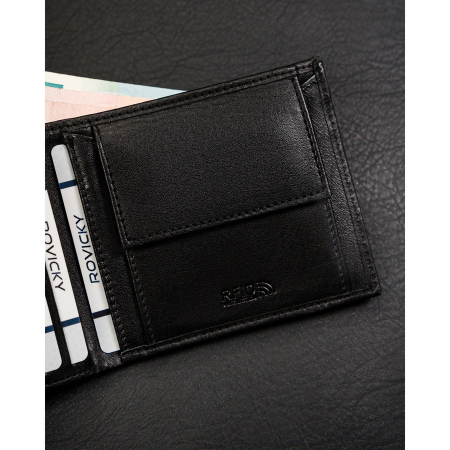 Portofel din piele naturala pentru barbati Ronaldo PTR-RM-01-BDF-BL BLACK [7]