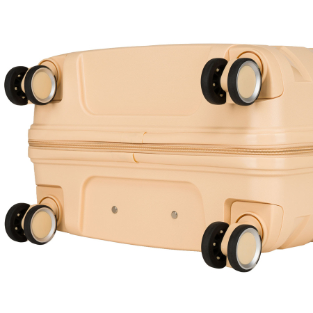 Valiză mare din polipropilenă, bej, cu mâner telescopic retractabil și lacăt cu combinație - Peterson PTR-PTN HPP-01-W-L-1860 [18]