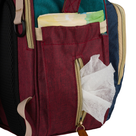 Rucsac de mama din poliester bleumarin și turcoaz cu închidere cu fermoar - Peterson [14]