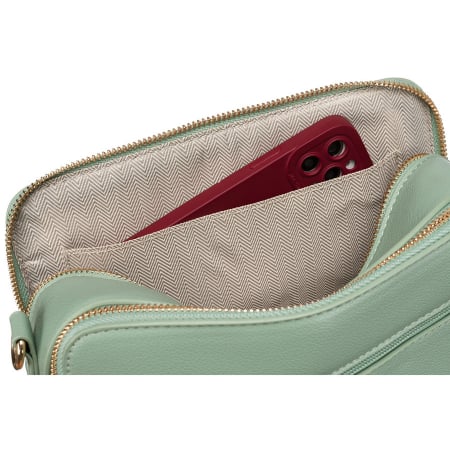 Geantă de damă la modă, de culoare verde, din piele ecologică - Peterson PTR-PTN TOR-ALE-21 KH [8]