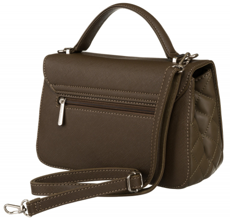 Geantă messenger elegantă kaki cu închidere pivotantă - David Jones PTR-6835-1 KHAKI [2]