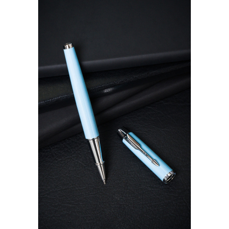 Pix cu bilă din metal albastru și argintiu cu mină neagră - Peterson PTR-PTN 222-GB L.BLUE-SI [2]