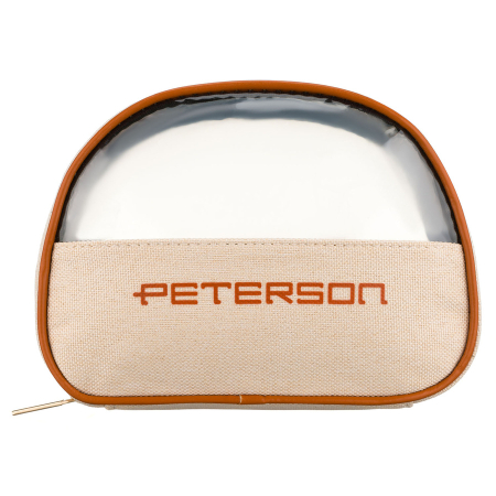 Geantă cosmetică din material sintetic bej și maro, cu panou transparent și închidere cu fermoar - Peterson PTR-PTN KOS-DA-17-3514 B [1]