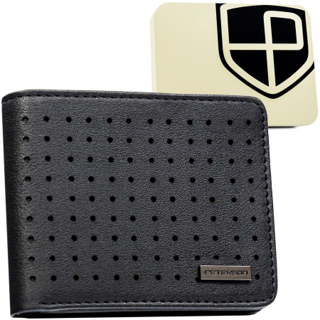 Portofele Barbati - Portofel din piele pentru barbati Peteson PTR-PTN EH-03Z BLACK