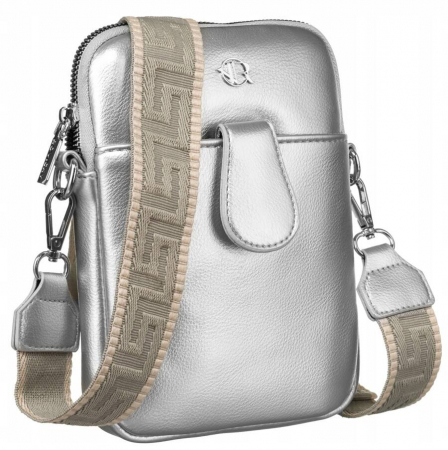 Oferte Speciale - Mini geanta de dama din piele ecologica - Rovicky R-KP-09-HRH-4201 SIL