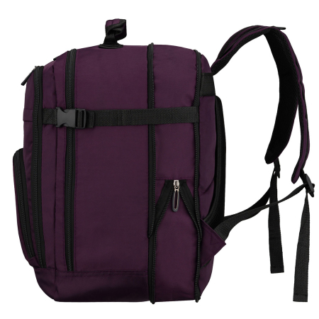 Rucsac de cabină violet, din poliester, cu două compartimente și fermoar - Peterson Weekender [4]