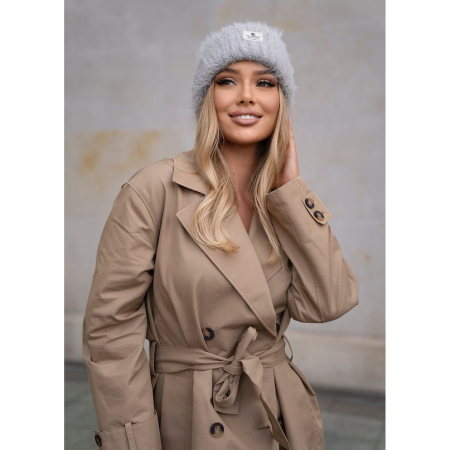 Căciulă gri de iarnă pentru femei, din nailon - Peterson PTR-PTN HAT-11-5530 L.GR [6]