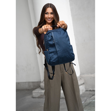 Rucsac de damă din nylon bleumarin cu mâner pentru prindere la valiză - Peterson PTR-PTN JN-09-0054 NAVY [4]