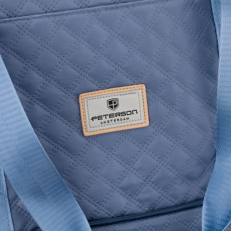 Geantă de antrenament din poliester albastru, echipată cu suport pentru valiză - Peterson PTR-PTN PIK-02-8618 L.BL [13]