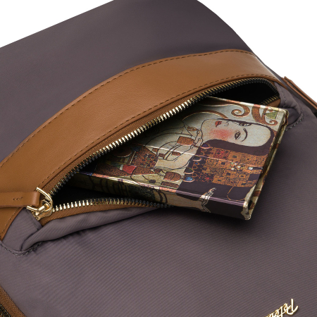 Rucsac gri, urban, pentru femei, din poliester, cu fermoare - Peterson PTR-PTN JN-11-0184 GRAY [15]