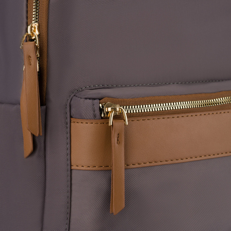 Rucsac gri, urban, pentru femei, din poliester, cu fermoare - Peterson PTR-PTN JN-11-0184 GRAY [11]