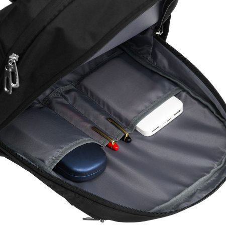 Rucsac urban, încăpător, din nailon negru, cu compartiment pentru laptop - Peterson PTR-PTN 24400-6904 BLACK [8]