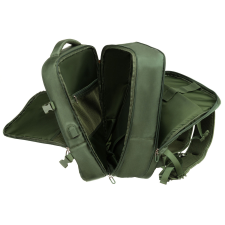 Rucsac de călătorie verde cu spațiu pentru laptop și port USB - Peterson PTR-PTN 24421-5111 GREEN [14]