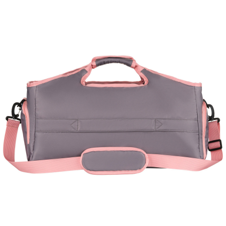 Geantă de călătorie spațioasă, gri-roz, pentru weekend, cu compartiment termic pentru încălțăminte - Peterson PTR-PTN 24480 GRAY-PINK [2]